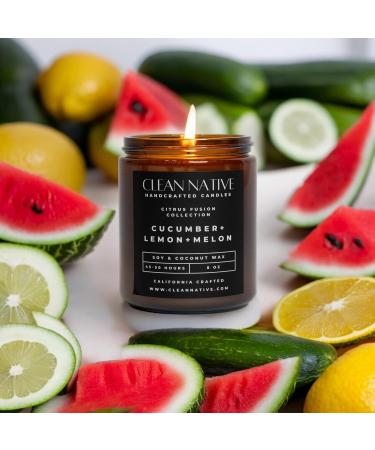 Buy Refreshing Cucumber Water Melon & Lemon Soy & Coconut Wax Candles | Premium International Shipping - Buy Online on GoSupps.com