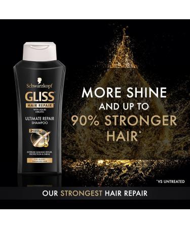 GLISS Ultimate Repair Shampoo for Heavily Damaged Hair 13.6oz (Pack of 3) - Buy Online on GoSupps.com