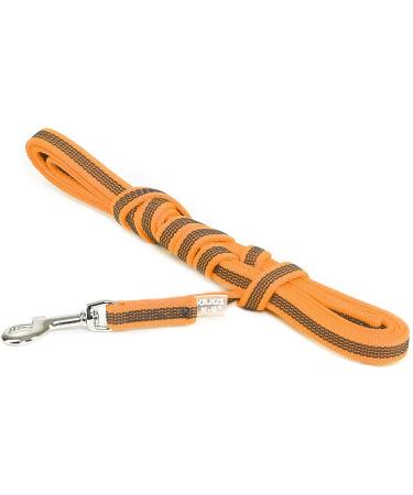 IDC Color & Gray Rubberized Leash - 14mm x 3m with Loop | Durable Orange-Gray Dog Leash for International Shipping - Buy Online on GoSupps.com