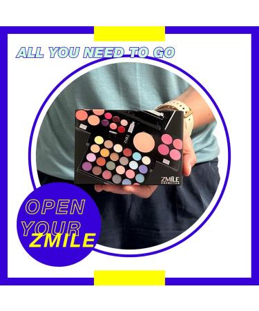 Zmile Cosmetics All-in-One Beauty Box | Vegan Makeup Set with Mirror - Perfect for Travel & Gifts - Buy Online on GoSupps.com