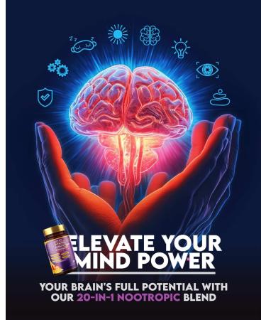 AJS Alpha GPC Nootropic Brain Supplement Phosphatidylserine St. John'sWort Ginkgo Biloba Ashwagandha Bacopa Monnieri Pterostilbene Magnesium Glycinate Ginkgo Biloba 5-MTHF Huperzine A 60CT 90 capsules 1 Count (Pack of 90) - Buy Online on GoSupps.com