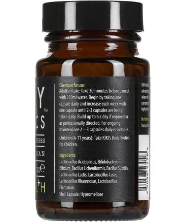 KIKI Health Body Biotics Supplement 60 Vegan Capsules - Soil Based Organisms SBO Bacterial Cultures - Unflavoured vegan capsules - 60 count - Buy Online on GoSupps.com