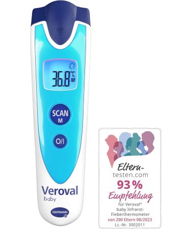 Veroval Baby Infrared Thermometer - Contactless Noiseless Quick Body & Object Temperature Measurement - Ideal for Parents - Buy Online on GoSupps.com