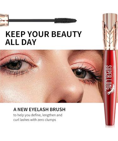 Yanquina Super Long Mascara 4d Long Curling Hold Makeup Mascara Rich Black Mascara Waterproof Sweat Proof Drying Not Sticky No Clumping Black Voluminous Mascara (Black 1) Black 5 g (Pack of 2) - Buy Online on GoSupps.com
