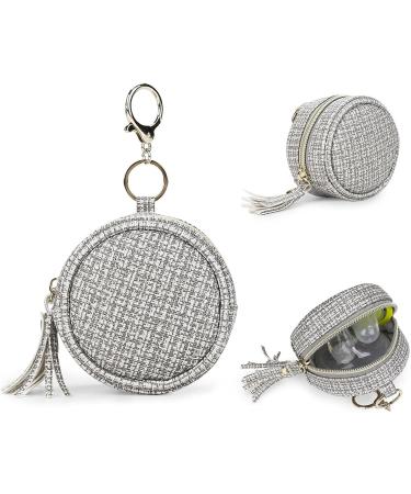 Personalized Pacifier Holder Shell | Pacifier Cover & Binky Clip Pouch for Girls - Zip Container for Diaper Bag & Stroller Accessories - Geruwam Light Gray - Buy Online on GoSupps.com
