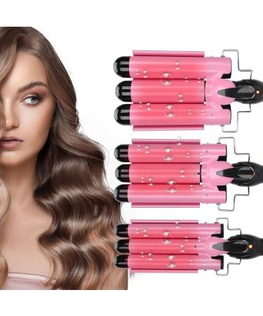 Three-Barrel Ceramic Jumbo Waver 1 Inch - Adjustable Hair Curling Iron & Crimper | International Shipping Available - Buy Online on GoSupps.com