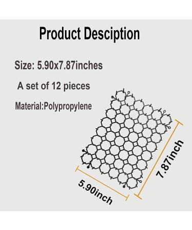 Set of 12 HZXMKB Cat Repellent Outdoor Indoor Scat Mats - Garden Plastic Spikes Scratch Network - Stop Dogs and Cats - Animal Barrier - Buy Online on GoSupps.com