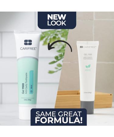 CariFree Gel 1100 (Mint) Anti-Cavity Fluoride Toothpaste with Nano Hydroxyapatite Enamel Protection Dentist Recommended for Kids and Adults Dentist Developed 2.40 oz. (Pack of 1 + Book) - Buy Online on GoSupps.com
