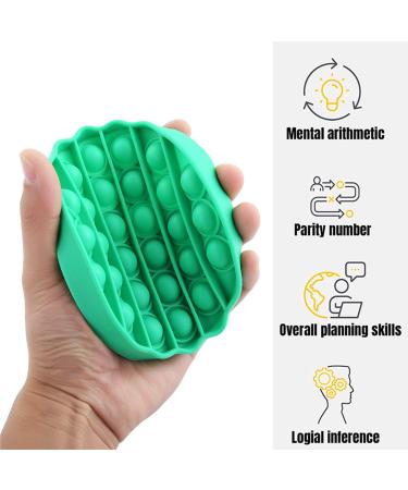 Lyft Livin Teether Push Pop Silicone Toy for Babies & Toddlers - Purple Square | Sensory Poppers for Autism & Motor Skill Development - Buy Online on GoSupps.com