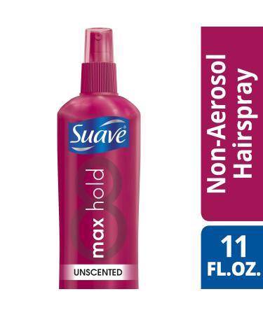 Suave Hairspray Max Hold Bundle Unscented Hairspray + Scented Non-Aerosol Hair Spray 11 Oz Ea (2 Piece Set) - Buy Online on GoSupps.com