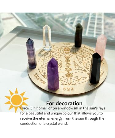 Opal Crystal Wand - XIANNVXI 2 Hexagonal Point Healing Stone for Reiki Therapy - Buy Online on GoSupps.com