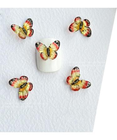 30Pcs Nail Art Rhinestones Butterfly Nail 3D Glitter Nail Art Decorations Nail Stones Nail Jewelry Nail Crystals Nail Multi-color - Buy Online on GoSupps.com