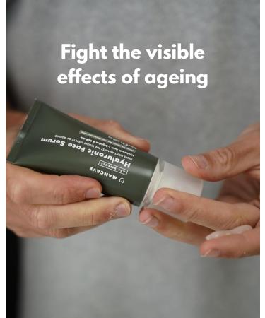 ManCave Hyaluronic Acid and Caffeine Anti-Aging Face Serum 50ml Formulated to reduce the Appearance of Fatigue and Enhance Damaged Skin with Caffeine and Glycogen Vegan Friendly Made in the UK - Buy Online on GoSupps.com