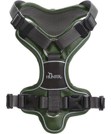 HUNTER DIVO Large Dog Harness (72-100 cm) - Green/Grey | International Shipping Available - Buy Online on GoSupps.com