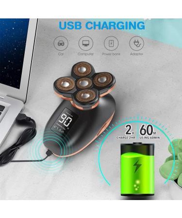 Buy 5D Floating Electric Razor for Men - 5 in 1 Grooming Kit with LED Display USB Rechargeable & Portable Shaver - Perfect Beard & Hair Trimmer - Buy Online on GoSupps.com