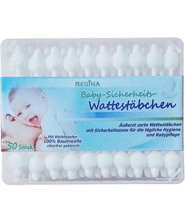 50x Baby Safety Cotton Swabs | Gentle Ear Cleaner Sticks for Safe Infant Care - Buy Online on GoSupps.com