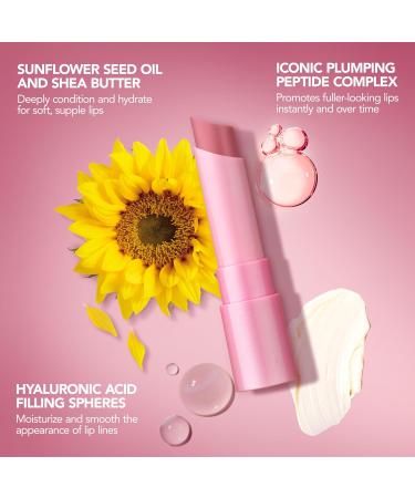 BUXOM Full-On Plumping Lip Glow Balm Tinted Lip Balm Hydrating & Nourishing Lip Treatment with Hyaluronic Acid & Shea Butter Cruelty-Free Dolly Delight - Buy Online on GoSupps.com