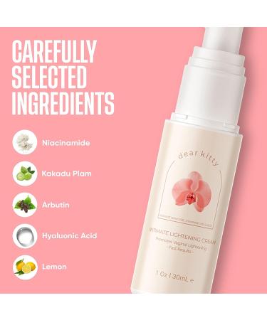 Dear Kitty Intimate Serum Evening Cream - Natural Dark Spot Corrector for Private & Sensitive Areas - Underarm Skin Improving Cream (1oz) - Buy Online on GoSupps.com