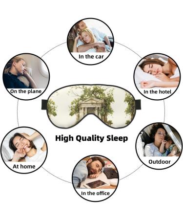SSIMOO Antique Roman Olive Branch & Greek Sleep Mask | Adjustable Breathable Eye Mask for Comfortable Sleep - International Shipping Available - Buy Online on GoSupps.com