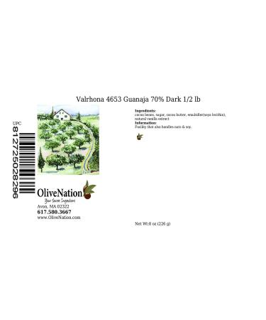 Valrhona 4653 Guanaja 70% Dark Chocolate - 1/2 lb | Premium Quality Cocoa | - Buy Online on GoSupps.com