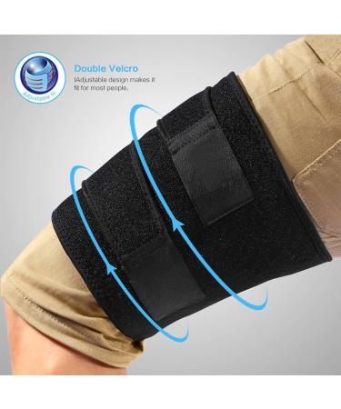 Thigh Compression Sleeve - Adjustable Thigh Brace for Hamstring & Groin Support | Sciatica & Leg Hip Support for Men & Women - Black - Buy Online on GoSupps.com