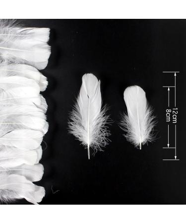 Coceca 500pcs White Feathers - Ideal for DIY Craft, Wedding & Party Decor - Buy Online on GoSupps.com