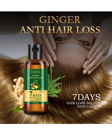 Anti Hair Loss Ginger Oil 7 Days Natural Hair Growth Oil Ginger King Nourishing Root & Scalp Serum Thicker & Stronger for Hair Loss  - Buy Online on GoSupps.com