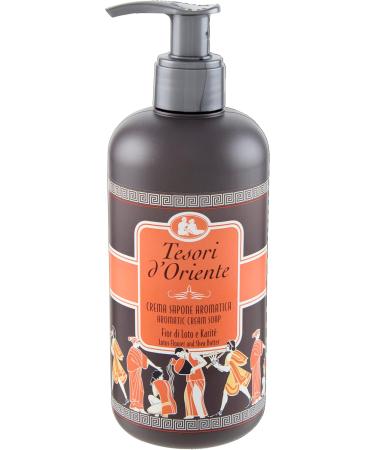 Tesori d'Oriente Fior Di Loto e Latte d'Acacia Cream Soap 300ml | Italian Import | Luxurious Hydrating Soap for Skin - Buy Online on GoSupps.com