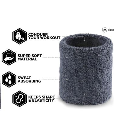 Sweat Band Wristbands for Men & Women - Sports Workout Wristband - Buy Online on GoSupps.com