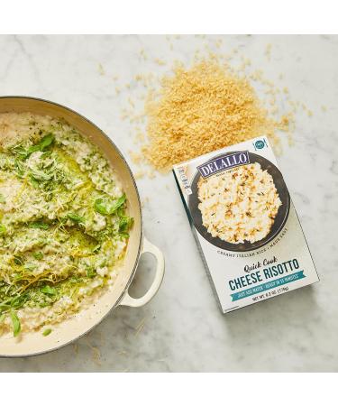 DeLallo Quick-Cook Cheese Risotto - 3 Pack | Easy and Delicious Italian Meal - Buy Online on GoSupps.com