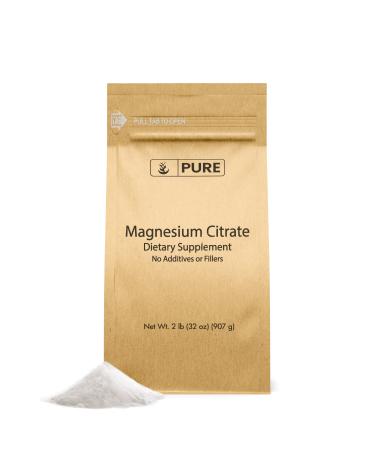 Pure Original Ingredients Magnesium Citrate (2lb) Magnesium Supplement Unflavored Dissolves Easily 2 Pound (Pack of 1)