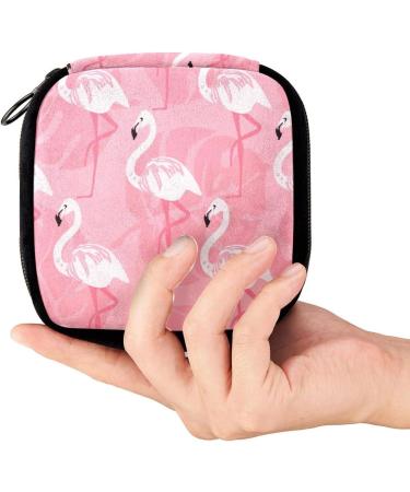 GIAPB Period Bag - Flamingo Color Sanitary Napkin Storage & Makeup Pouch - Buy Online on GoSupps.com