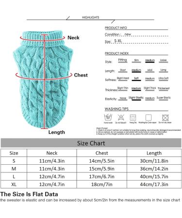 Shop XL Blue Tower Collar Knitting Sweater for Dogs & Cats - Winter Warmth for Small Medium & Large Pets - Buy Online on GoSupps.com