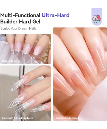  Saviland SAVILAND Super Hard Nail Construction Gel U V 100g Builder Clear Herbal Gel with Mica Vitamin E Castor Oil Strengthening - Buy Online on GoSupps.com