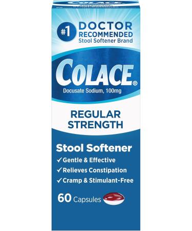 Dulcolax Fast Relief Bisacodyl 10mg 28 Count Medicated Laxative Suppositories and Colace 100mg 60 Count Stool Softener Capsules Constipation Relief - Buy Online on GoSupps.com