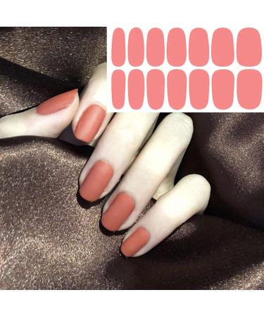 WOKOTO Red Series Solid Color Nail Wraps - 20 Sheets | Self-Adhesive Nail Stickers with Nail File | Real Nail Polish Strips for Women's Nail Art - Buy Online on GoSupps.com