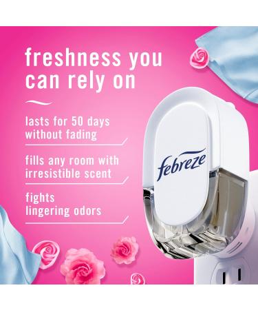 Febreze Odor-Fighting Fade Defy PLUG Air Freshener Refills - Downy April Fresh & Mediterranean Lavender 4 Pack (0.87 fl. oz. Each) - International Shipping Available - Buy Online on GoSupps.com