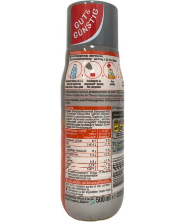 Good & Cheap Orange Zero Lot of 6 bottles of 500 ml syrup + use block - Buy Online on GoSupps.com