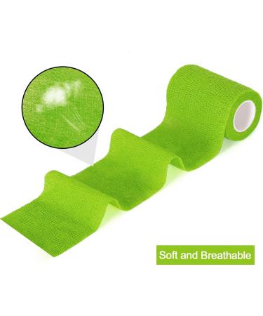 Sagafly Self-Adhesive Bandage - 12 Rolls 7.5cm x 4.5m - Elastic Bandage for Dogs & First Aid - Ideal for Wrist & Ankle Support - International Shipping Available - Buy Online on GoSupps.com