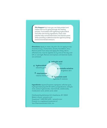 Proactiv Zits Happen Hydrocolloid Acne Patches Pimple Patches for Face and Back Acne with Pore Cleansing Salicylic Acid 90 Count Value Pack 90 - Buy Online on GoSupps.com