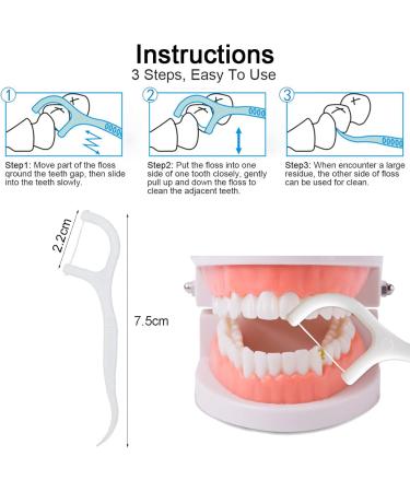 Tingdongwei 200 Dental Floss Sticks - Interdental Cleaners for Effective Plaque Removal & Oral Care - Buy Online on GoSupps.com