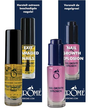 Combi-Pack Herome Exit Damaged Nails & Nail Growth Explosion - restores and improves the condition of the nails & ensures healthy nail growth - 2 * 7ml. - Buy Online on GoSupps.com