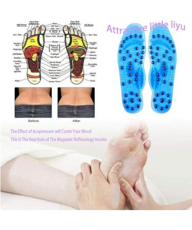 Yarpiany Magnetic Insoles Acupressure for Women - 68 Magnet Foot Massager Shoe-pad - Reflexology Gel Insoles (Female/9.84 Inch) - Buy Online on GoSupps.com