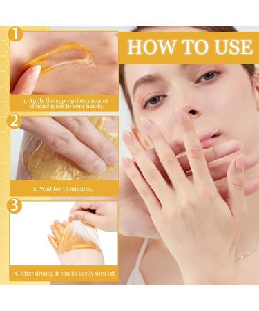 Honey Hand Mask Honey Peel off Hand Mask 24k Gold Hand Mask masque de r paration hydratant Honey Hand Mask Peeling Hand Mask r paration pour peau rugueuse pour hommes & femmes - Buy Online on GoSupps.com