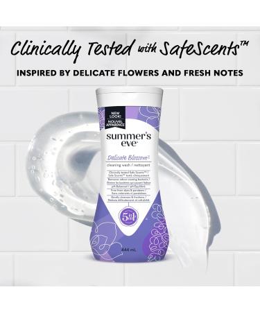 Summer's Eve Cleansing Wash Delicate Blossom Scent 444ml Fresh Delicate Blossom 444 ml (Pack of 1) - Buy Online on GoSupps.com