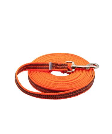 Rubberized leash without hand loop - neon orange 500 cm (5 m) 500 cm neon orange - Buy Online on GoSupps.com