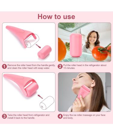 Brusoon Ice Roller for Face & Eye Puffiness Relief, Migraine Pain, Minor Injury & Wrinkle - Includes 1 Extra Roller - Perfect Women's Gift - Buy Online on GoSupps.com