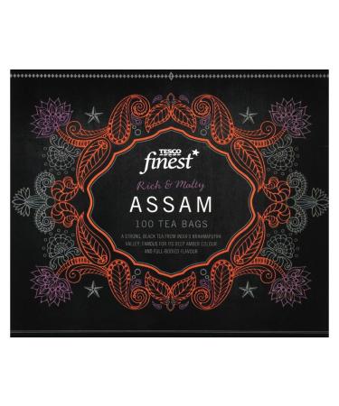 TESCO FINEST Tesco Finest Assam Tea Pack of 100 tea bags 250g with Assam leaves