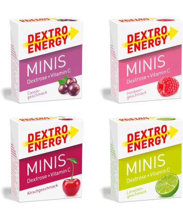 Dextro Energy Minis Cassis + Vitamin C - 50g | Fast Energy Boost & Immune Support | Ideal Snack for Active Lifestyle - Buy Online on GoSupps.com