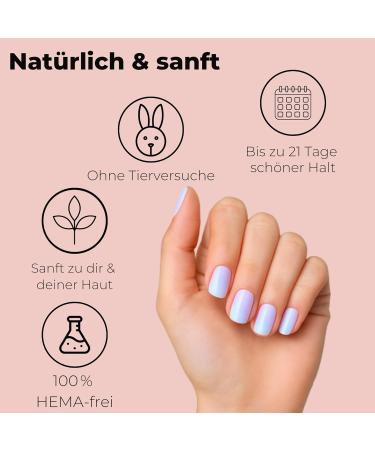  Jacky M JACKY M. Blushing Beauty Pack of 20 Gel Nail Adhesive Films - UV/LED Curing - Buy Online on GoSupps.com